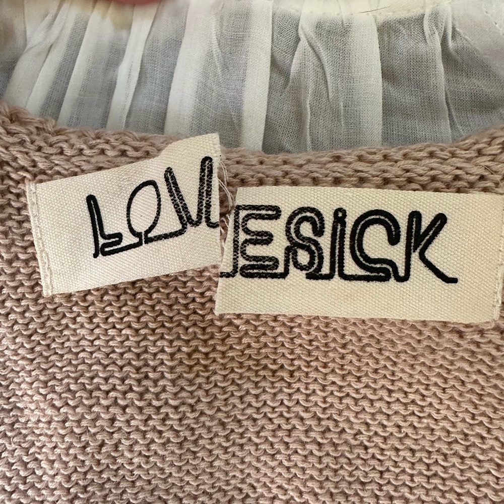 Lovesick Beige Knit Tank Layering Top medium - Picture 4 of 4